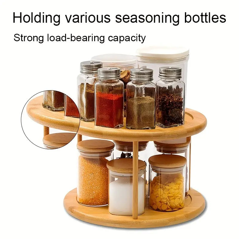 1pc Cosmetic Rotating Seasoning Rack-2