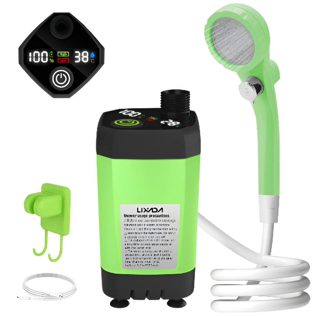 Portable Camping Shower Kit with Digital Display-0