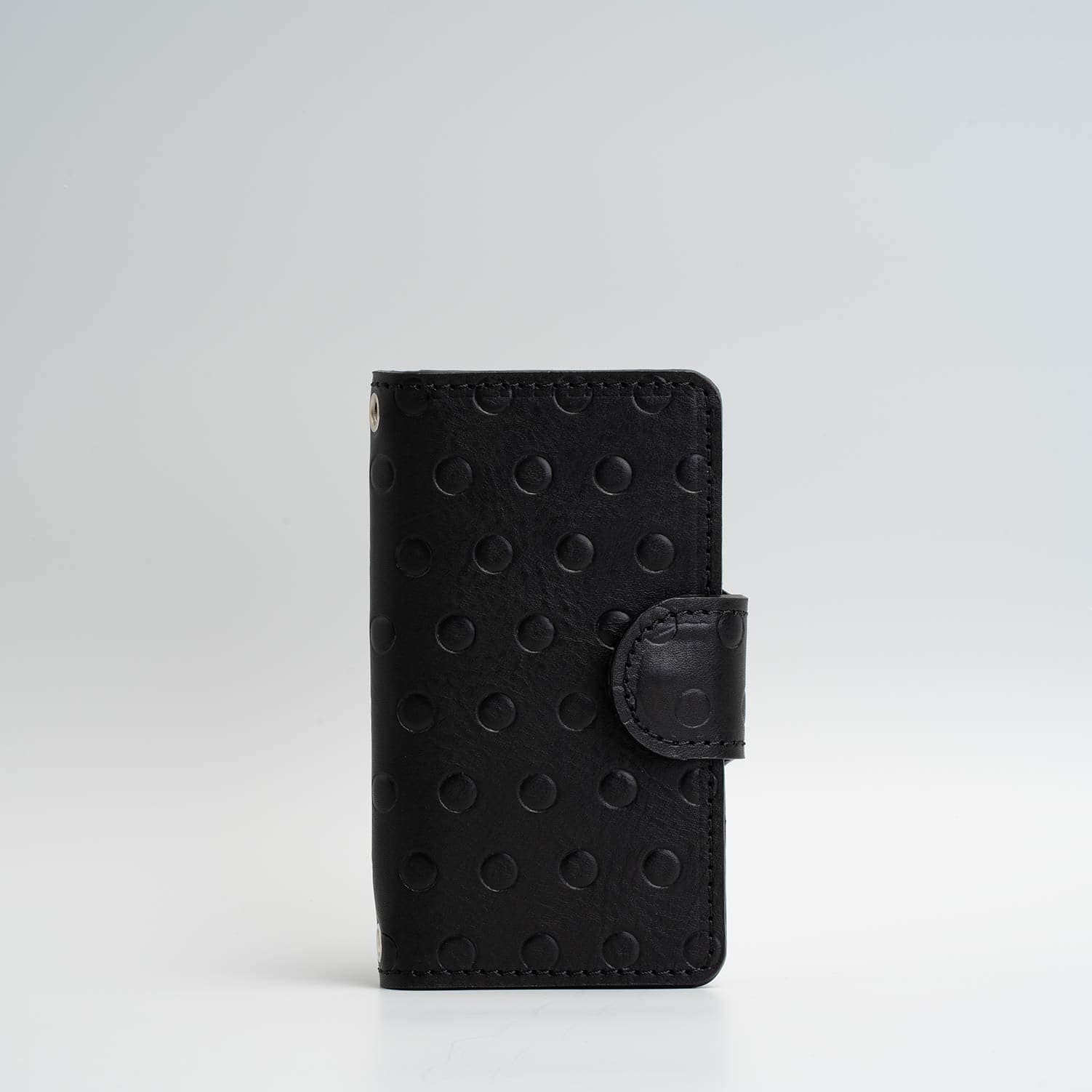 Leather crossbody case for iPhone 11 - Polka-3