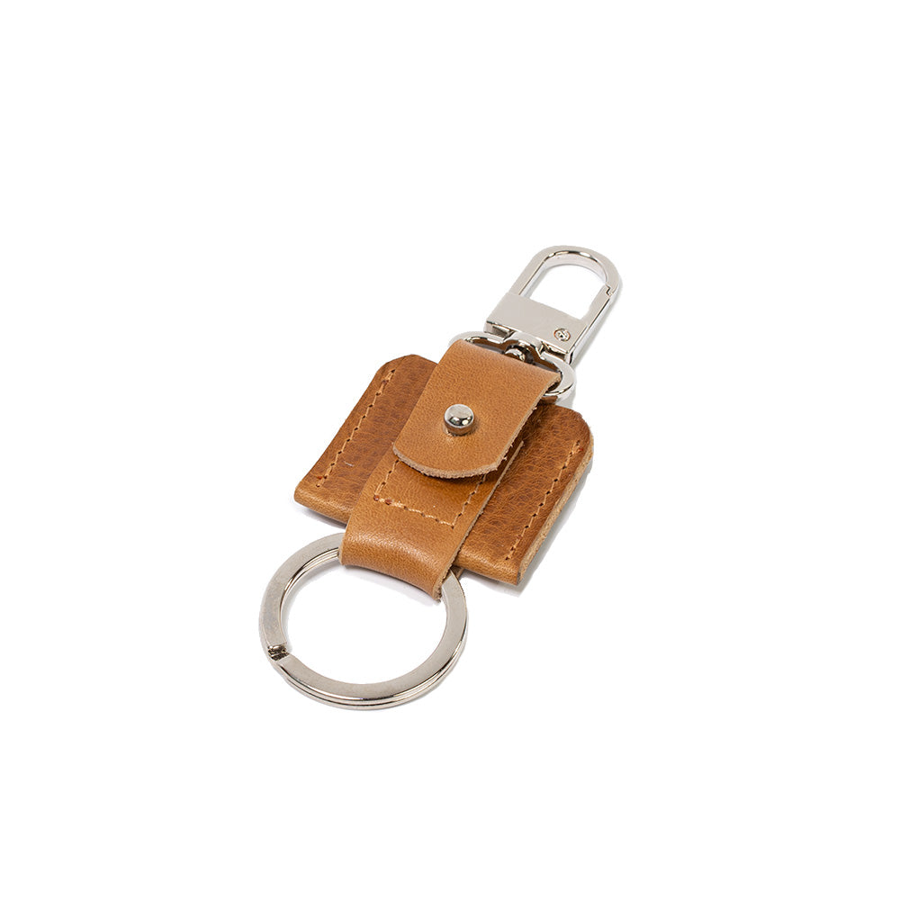 AirTag keychain with snap hook and keyring-0