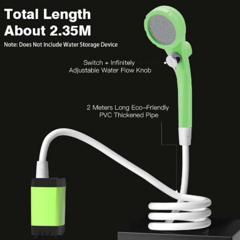 Portable Camping Shower Kit with Digital Display-2